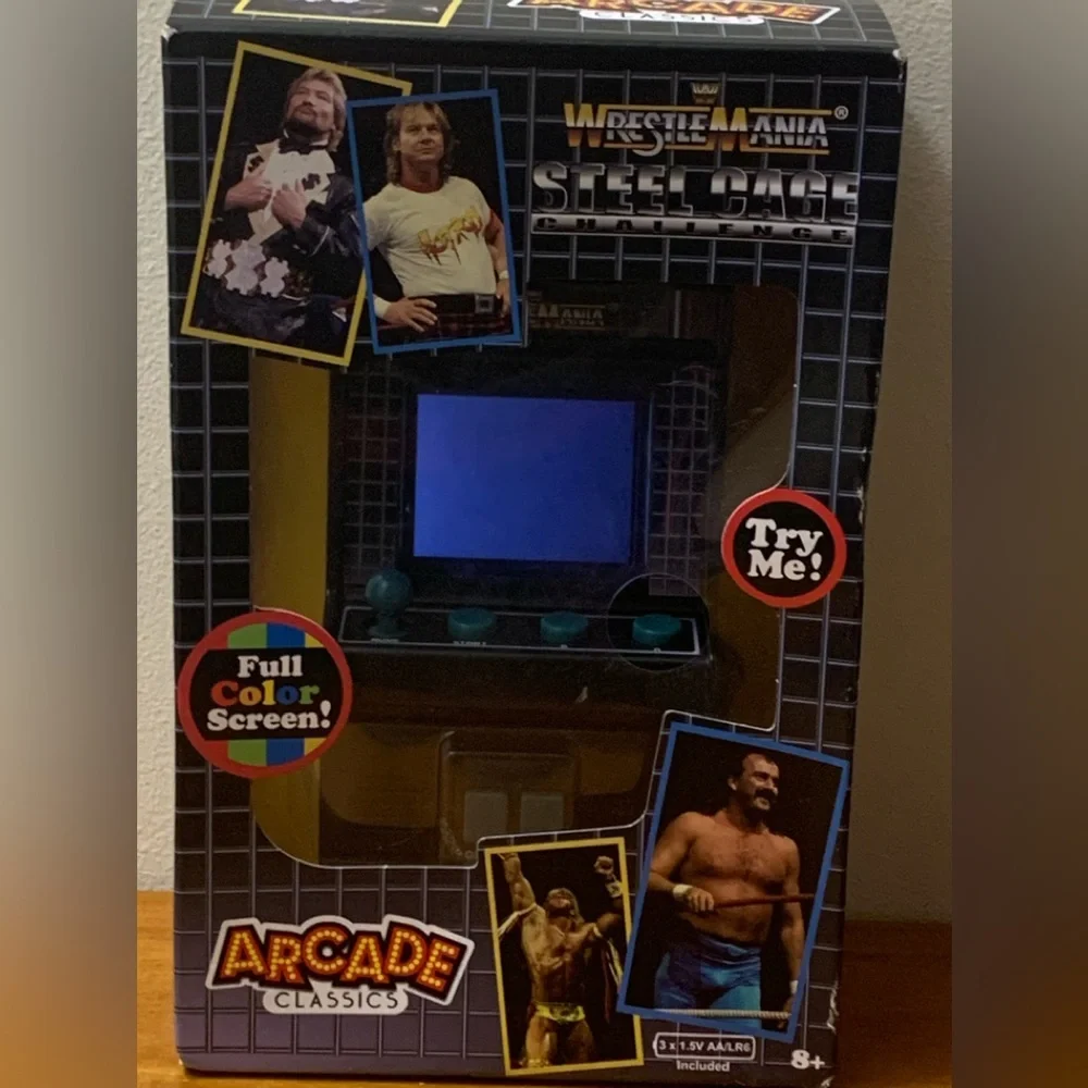 Arcade Classics - WWE Retro Mini Arcade Game Steel Cage Challenge